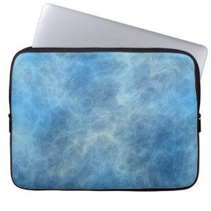 Blauw Marmer Abstract Laptop Sleeve