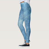 Blauw Marmer Abstract Leggings (Links)