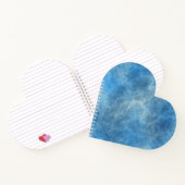 Blauw Marmer Abstract Notitieboek (Binnen)