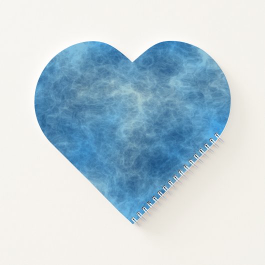 Blauw Marmer Abstract Notitieboek (Achterkant)