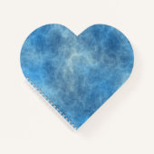 Blauw Marmer Abstract Notitieboek (Voorkant)
