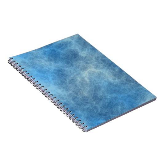Blauw Marmer Abstract Notitieboek (Rechterzijde)