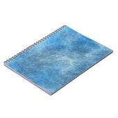 Blauw Marmer Abstract Notitieboek (Linkerzijde)