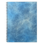 Blauw Marmer Abstract Notitieboek (Voorkant)