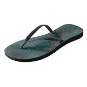 Blauw Marmer Abstract Teenslippers (Schuin)