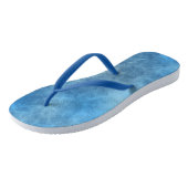 Blauw Marmer Abstract Teenslippers (Schuin)