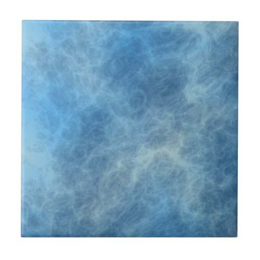 Blauw Marmer Abstract Tegeltje (Voorkant)