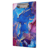 BLAUW MARMER AGAAT ZILVER GLITTER GLAM KLEMBORD (Links)