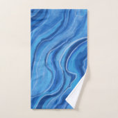 Blauw Marmer Bad Handdoeken Set Cadeau (Handdoek)