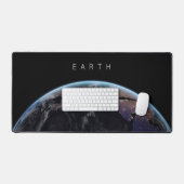 Blauw marmer in Space Planet Earth Desk Mat (Keyboard & Muis)