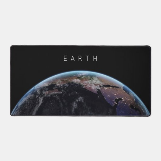 Blauw marmer in Space Planet Earth Desk Mat (Voorkant)