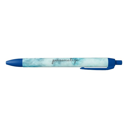 blauw marmer - mooi textuurpatroon personaliseren zwarte inkt pen (Bodem)