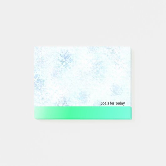 Blauw Marmer Patroon Doelen voor Vandaag Post-it® Notes (Voorkant)