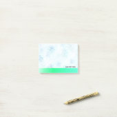 Blauw Marmer Patroon Doelen voor Vandaag Post-it® Notes (Op bureau)