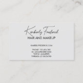 Blauw Marmer Retro Wavy Stripe Bold Modern Design Visitekaartje (Achterkant)