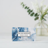 Blauw marmer | Steen Visitekaartje (Staand voorkant)