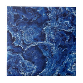 Blauw marmer Stone Modern Elegant Stylish Tegeltje
