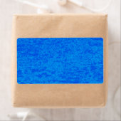 Blauw marmer-verzendlabel etiket (Insitu)