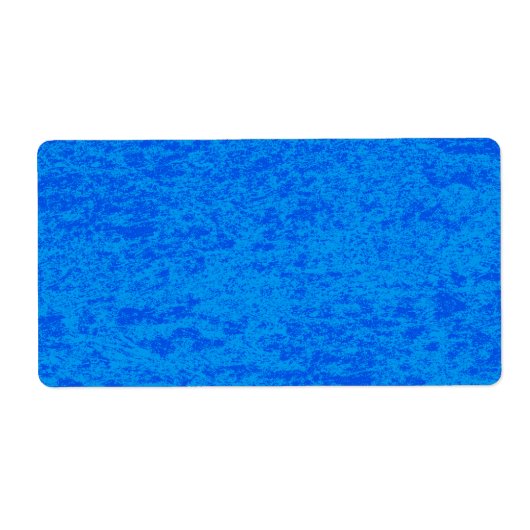 Blauw marmer-verzendlabel etiket (Voorkant)