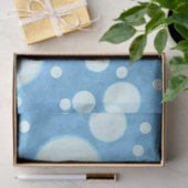 Blauw Marmer Wit Stippen Patroon Decoupage Tissuepapier (Geschenk)