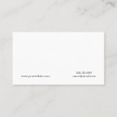 blauw marmer | Zwarte Afwerking Visitekaartje (Achterkant)