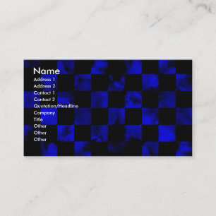Blauw marmerbord visitekaartje