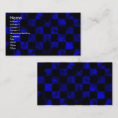 Blauw marmerbord visitekaartje (Voorkant / Achterkant)