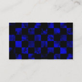 Blauw marmerbord visitekaartje (Achterkant)