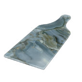 Blauw marmereffect. snijplank (Hoek)