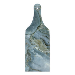 Blauw marmereffect. snijplank