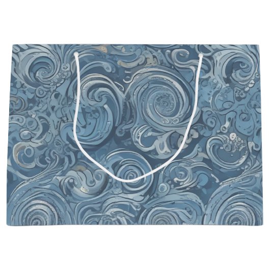 Blauw Marmeren Cadeautas (Voorkant)
