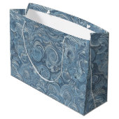 Blauw Marmeren Cadeautas (Achterkant Gekanteld)