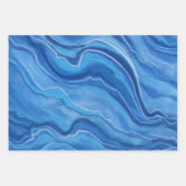 Blauw marmeren inpakpapier (Voorkant 3)