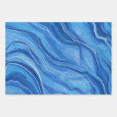 Blauw marmeren inpakpapier (Voorkant 2)