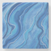 Blauw Marmeren Onderzetter (Voorkant)