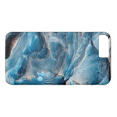 Blauw Marmeren Ontwerp iPhone Case (Achterkant (Horizontaal))