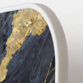 Blauw marmeren patroon met goud pickleball paddle (Links Detail)