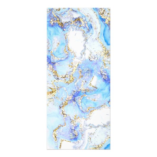 blauw marmermodel voor prijslijst reclamekaart (Achterkant)