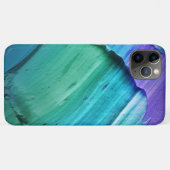 Blauw marmerontwerp Case-Mate iPhone case (Achterkant (horizontaal))