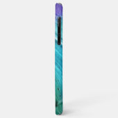 Blauw marmerontwerp Case-Mate iPhone case (Achterkant/links)