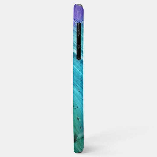 Blauw marmerontwerp Case-Mate iPhone case (Achterkant/links)