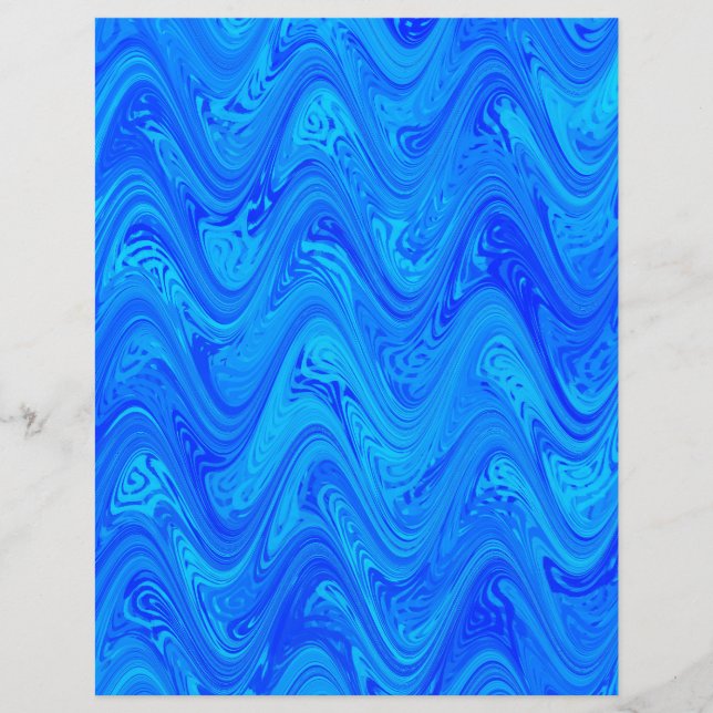 Blauw marmerpatroon (Voorkant)