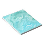 Blauw marmerpatroon notitieblok (Schuin)