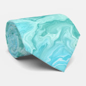 Blauw marmerpatroon stropdas (Opgerold)