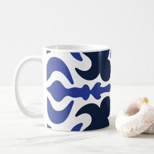 Blauw Marokkaans mozaïekpatroon Koffiemok