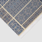 Blauw Marokkaans ontwerp tegel ontkoppelingspapier Tissuepapier (Detail)