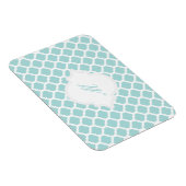 Blauw Marokkaans Patroon met Monogram Magneten (Rechterzijde)