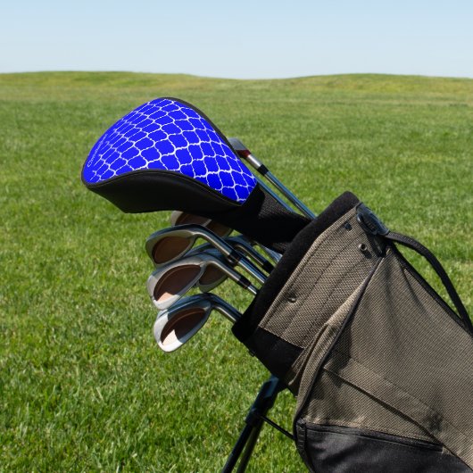 Blauw Marokkaans patroonontwerp Golfheadcover (Insitu)