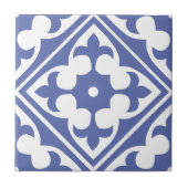 Blauw Marokkaans tegels 4 Tegeltje (Voorkant)