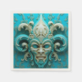 blauw masker servet (Voorkant)